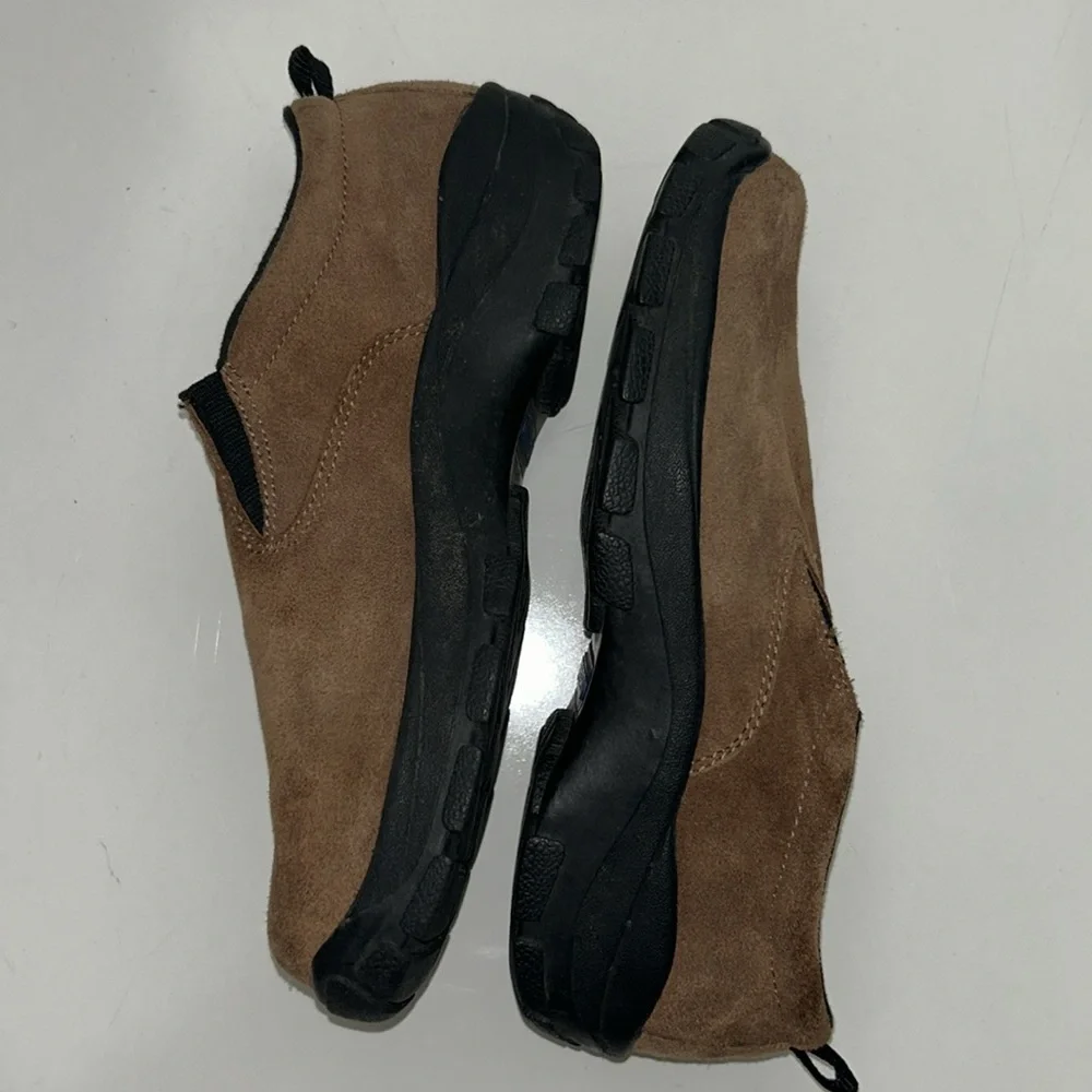 Lands end men’s brown suede size 8 slip on shoes - Picture 2 of 6